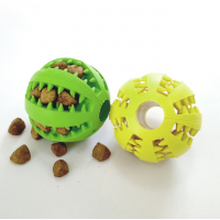 Dog Treat Food Toys Ball Nature Rubber Toys for Small Dog Toothbrush Chewing Toys