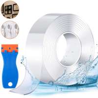 Transparent Washable Reusable Nano Adhesive Tape Double Sided Nano Magic Tape