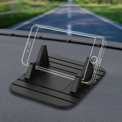 Anti-Slip Silicone Car Phone Dashboard Pad Mat Hands-free Cell Phone Holder For Car/Home/Office Compatible With iPhone 11 X XS